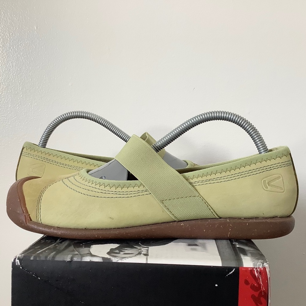 Womens Size 9 *Strap Not Flexible - Keen Green Leather Sienna Mary Jane Shoes